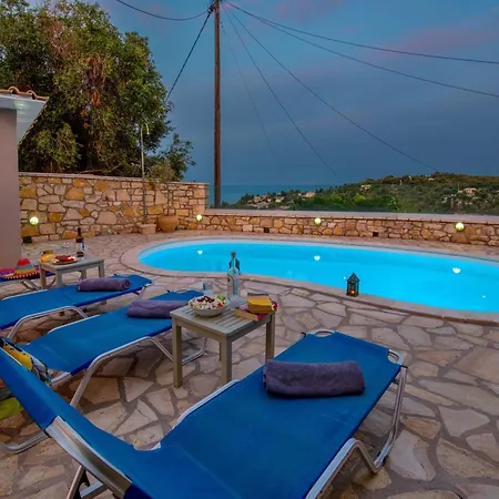 فيلة Loggos Seaview With Private Pool By Konnect Longós